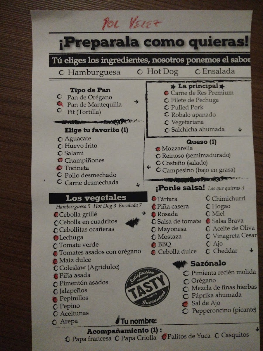 Menu - Burger Inc photo 6